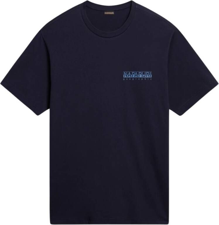 Napapijri Hill T-shirt Blauw Heren