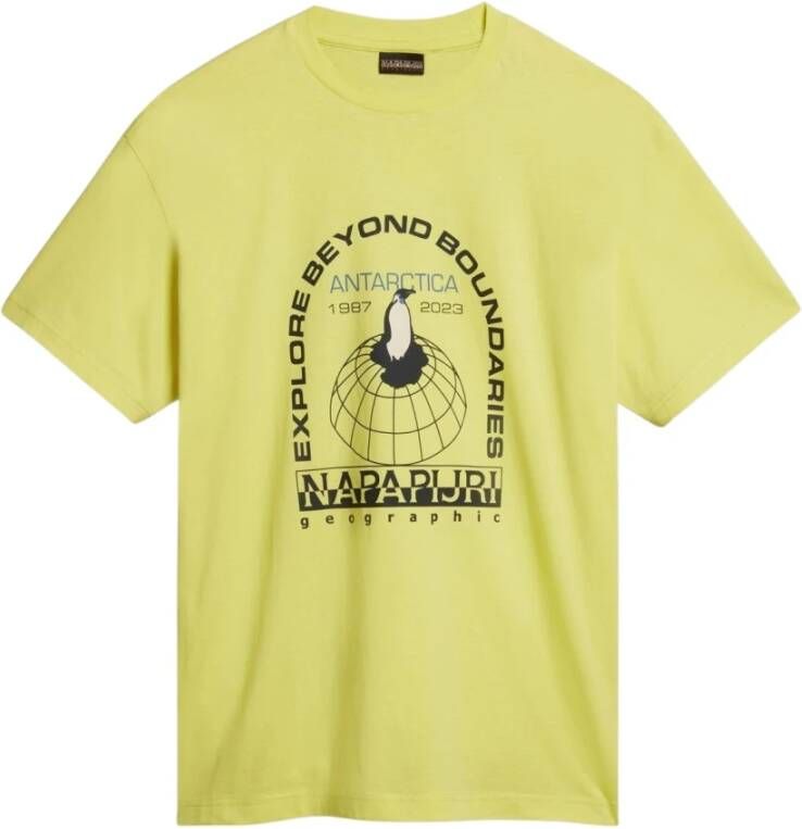 Napapijri Hill T-shirt Yellow Heren