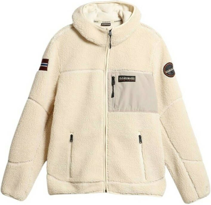Napapijri Faux Fur Shearling Jackets Beige Heren