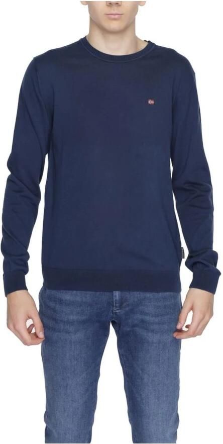 Napapijri Gebreide pullover met labelstitching model 'DECATUR'