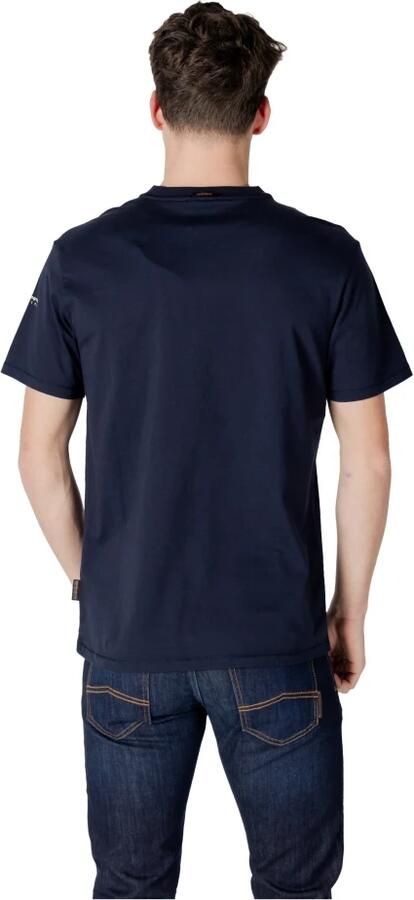 Napapijri Blauw Katoenen T-shirt voor Lente Blue Heren - Foto 5