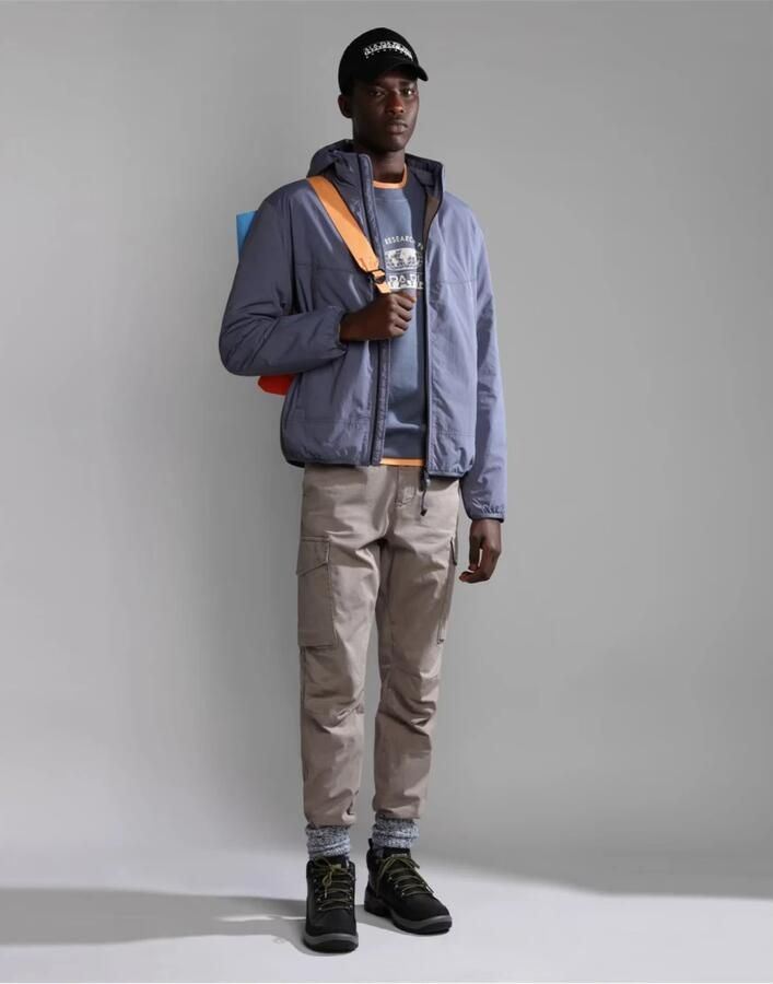 Napapijri Blauwe Grisail Jas met Ritssluiting Blue Heren - Foto 2