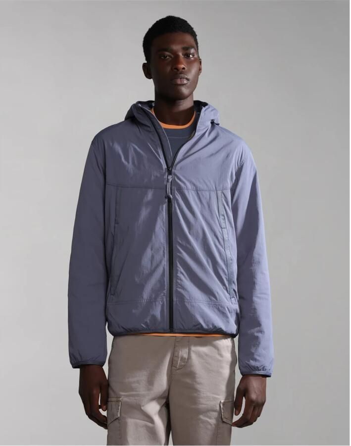 Napapijri Blauwe Grisail Jas met Ritssluiting Blue Heren