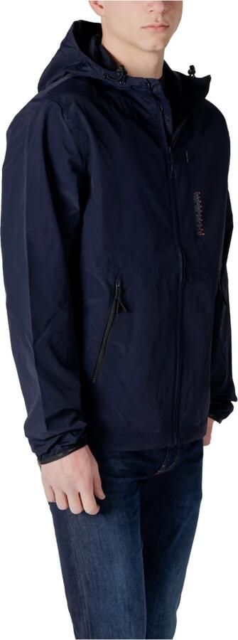 Napapijri Blauwe Hoodie met Ritssluiting voor Mannen Blue Heren - Foto 2