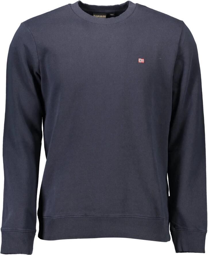 Napapijri Blauwe Sweatshirt met Lange Mouwen en Geborduurd Logo Blue Heren - Foto 2