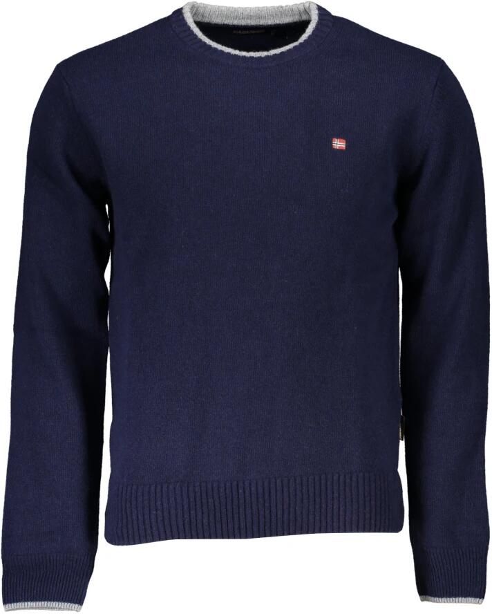 Napapijri Mannen Gebreide Kleding Collectie voor Herfst Winter Blue Heren