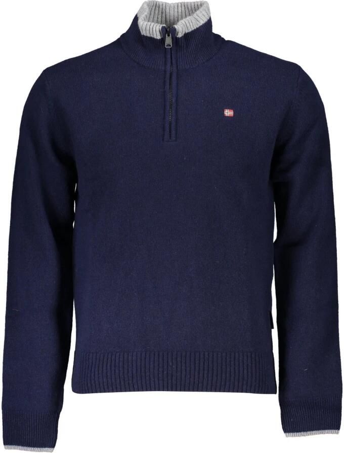Napapijri Heren Gebreide Kleding Herfst Winter Collectie Blue Heren - Foto 2