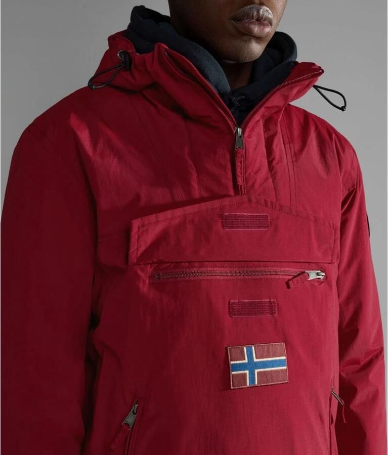 Napapijri Bordeauxrode Rainforest Pocket 2 Jas Red Heren