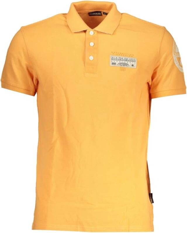 Napapijri Elegant Oranje Polo met Contrastdetails Orange Heren - Foto 3