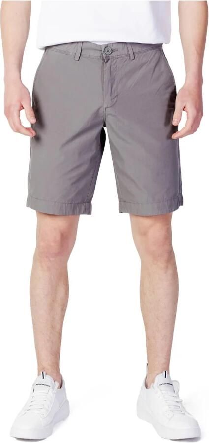 Napapijri Grijze Heren Shorts met Ritssluiting en Knoopsluiting Gray Heren