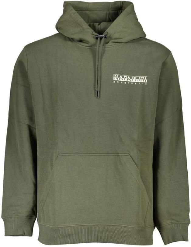 Napapijri Groene Fleece Hoodie met Logo Print Green Heren - Foto 8