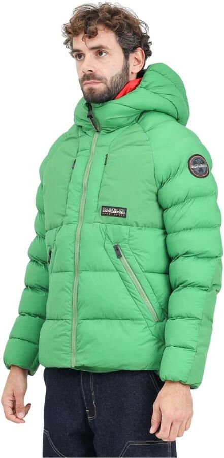Napapijri Groene Gewatteerde Jas Mannen Winter Green Heren - Foto 3