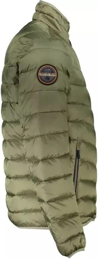 Napapijri Marineblauwe Gewatteerde Jas met Hoge Kraag en Rits Marineblauwe gewatteerde jas met hoge kraag en rits Blue Green Heren - Foto 2