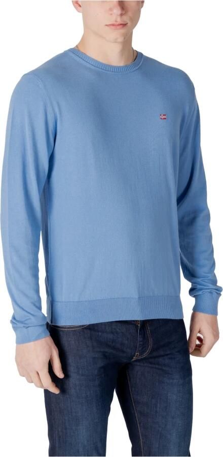 Napapijri Heren Katoenen Jersey Lente Zomer Collectie Blue Heren