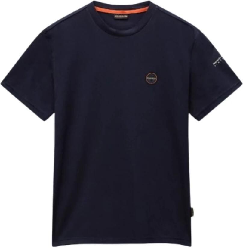 Napapijri Blauw Katoenen T-shirt voor Lente Blue Heren - Foto 6