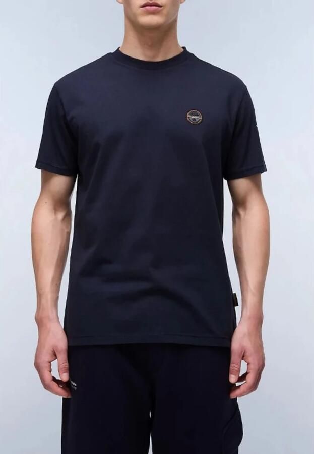 Napapijri Blauw Katoenen T-shirt voor Lente Blue Heren
