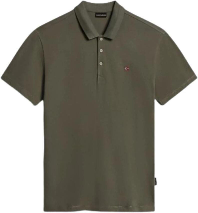 Napapijri Klassieke Groene Polo met Elegante Borduursels Green Heren - Foto 4