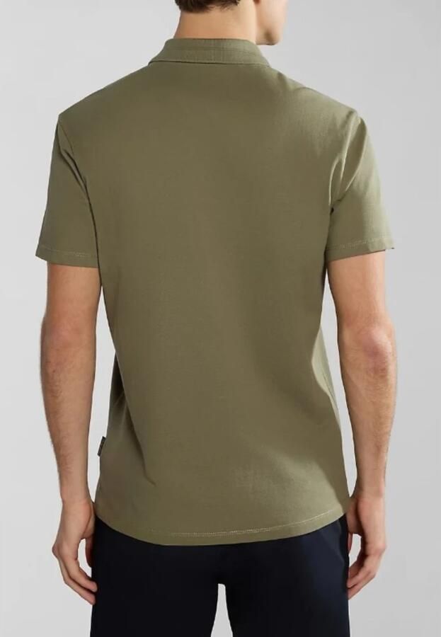 Napapijri Klassieke Groene Polo met Elegante Borduursels Green Heren - Foto 3