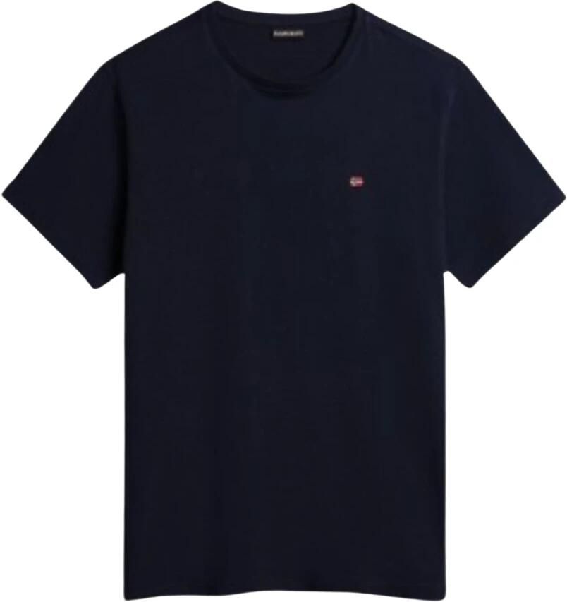 Napapijri Blauw T-shirt met logo borduursel voor heren Blue Heren - Foto 3