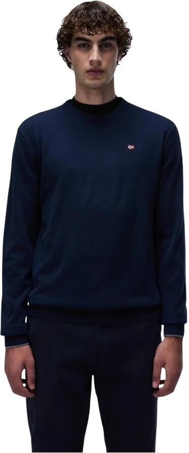 Napapijri Polo Shirts Halve Knoopsluiting Geborduurd Logo Casual Stijl Blue Heren - Foto 8