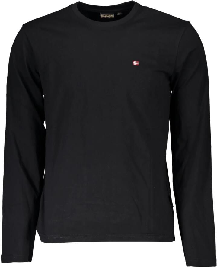 Napapijri Shirt met lange mouwen en logostitching model 'Salis'