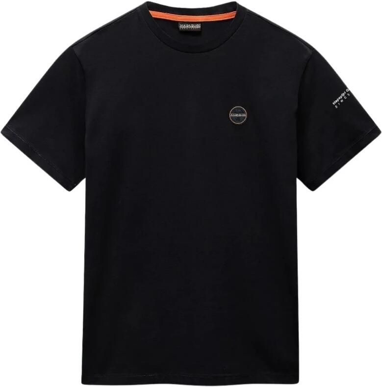 Napapijri Logo Badge Korte Mouw Shirts Black Heren - Foto 4