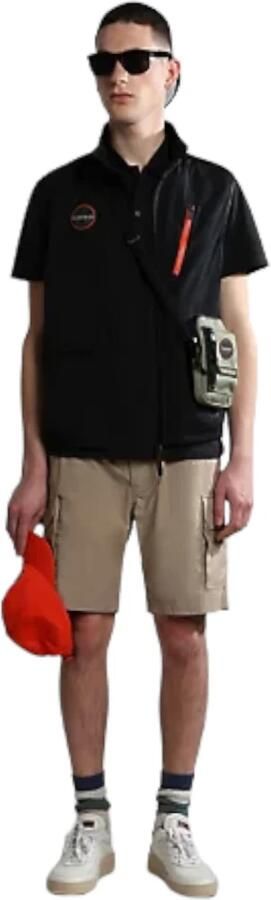 Napapijri Zwart Katoenen Polo Shirt met Borduursel Black Heren - Foto 5