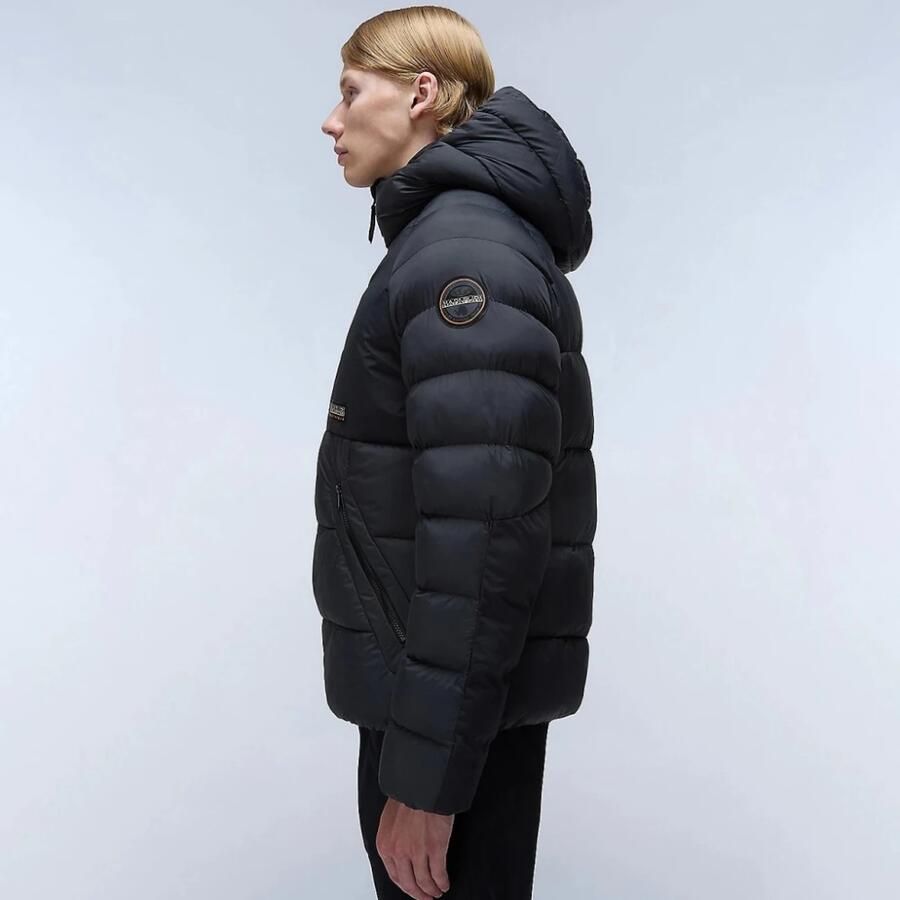 Napapijri Pufferjas voor stijlvolle winterlook Black Heren