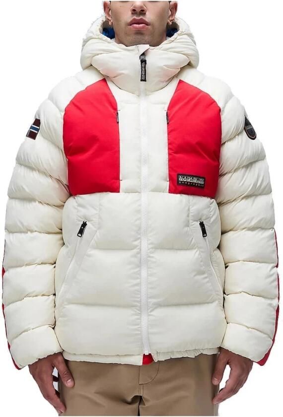 Napapijri Pufferjas voor stijlvolle winterlook White Heren - Foto 4