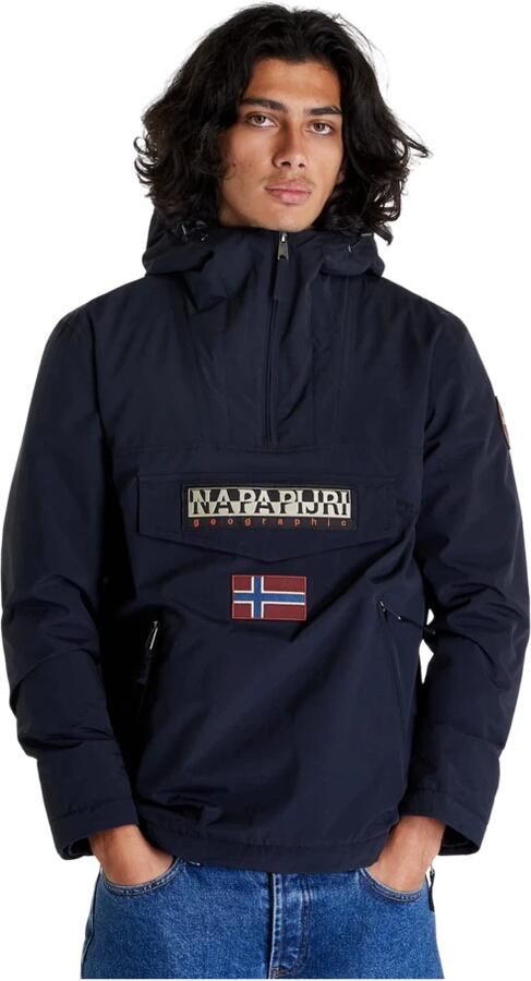 Napapijri Regular fit jack in comfortmodel met capuchon model 'Rainforest' - Foto 6