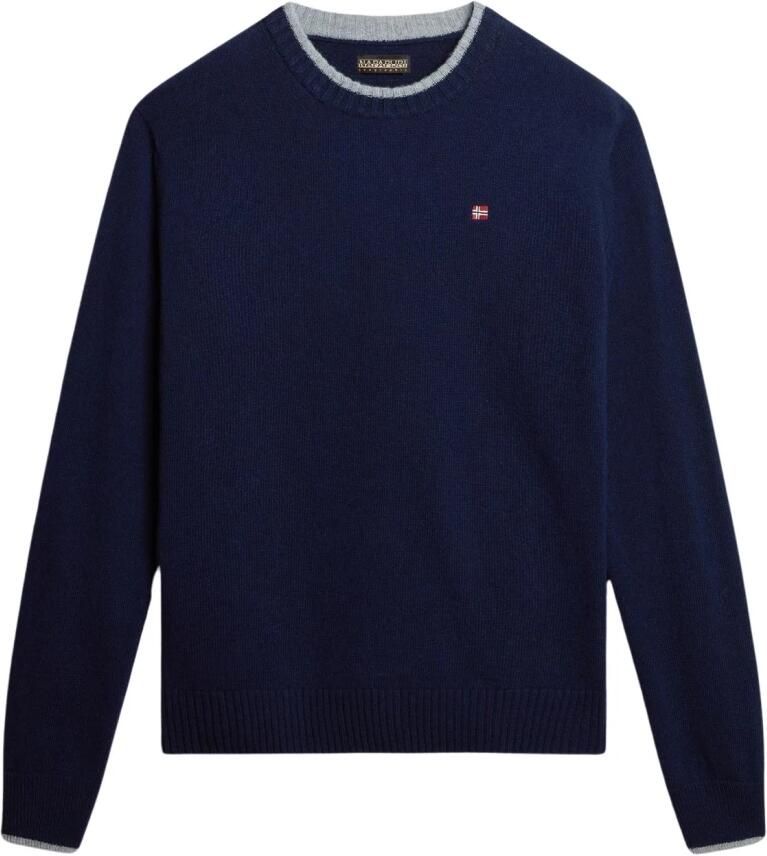 Napapijri Mannen Gebreide Kleding Collectie voor Herfst Winter Blue Heren - Foto 3