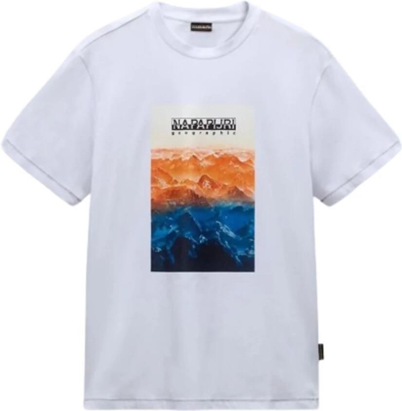 Napapijri Stijlvolle Heren T-shirt White Heren
