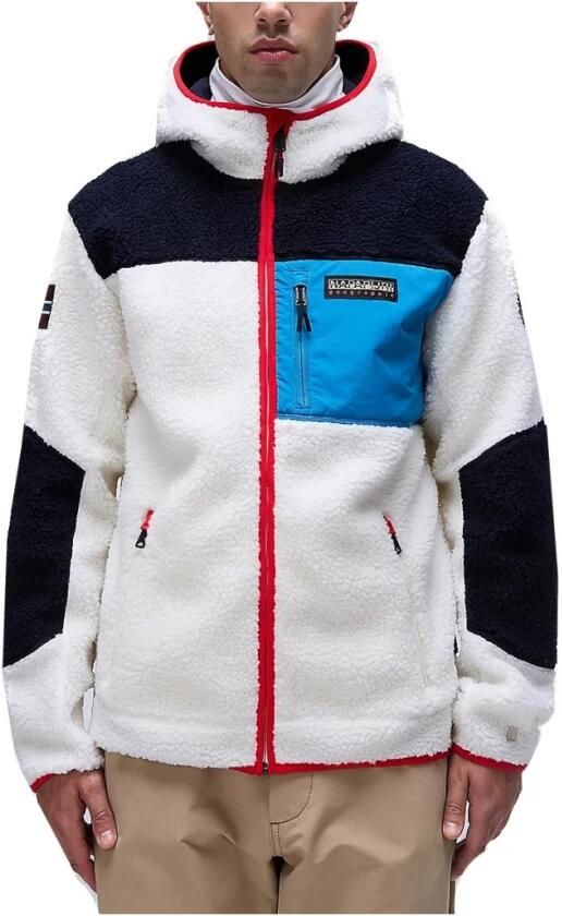 Napapijri Pluchen jack YUPIK met contrastkleurige details - Foto 3