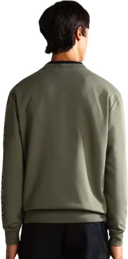 Napapijri Groene Katoenen Trui met Capuchon Green Heren - Foto 4