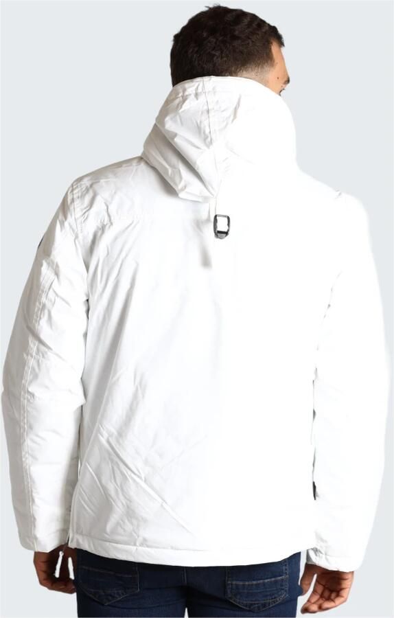 Napapijri Waterdichte Anorak met Verstelbare Capuchon en Ritssluiting White Heren - Foto 6