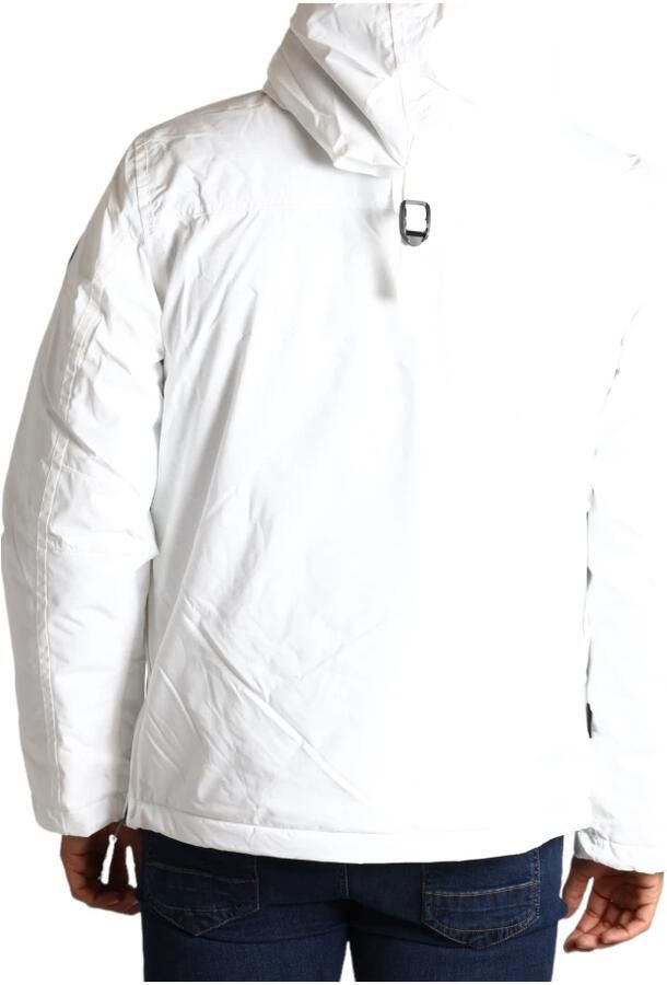 Napapijri Waterdichte Anorak met Verstelbare Capuchon en Ritssluiting White Heren - Foto 4