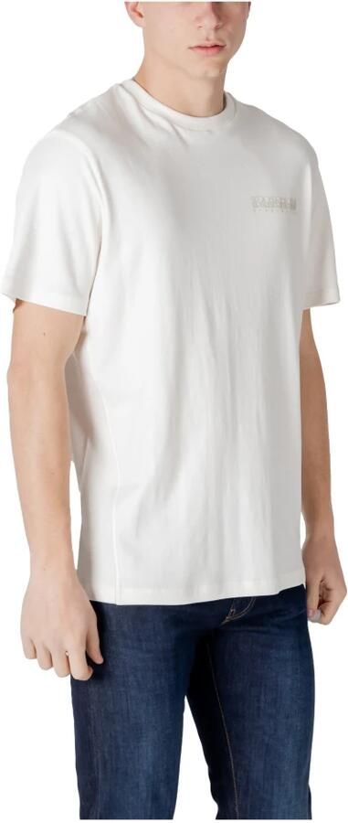 Napapijri Witte Katoenen T-shirt met Print White Heren - Foto 2