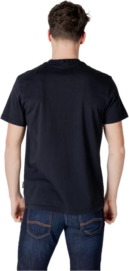 Napapijri Zwarte Bedrukt T-shirt voor Mannen Black Heren