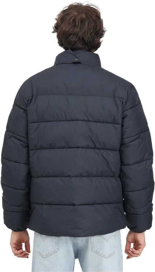 Napapijri Zwarte Rainforest Puffer Jas Mannen Black Heren