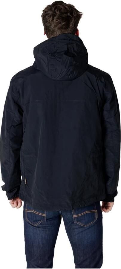 Napapijri Windjack Zwart Logo Print Black Heren