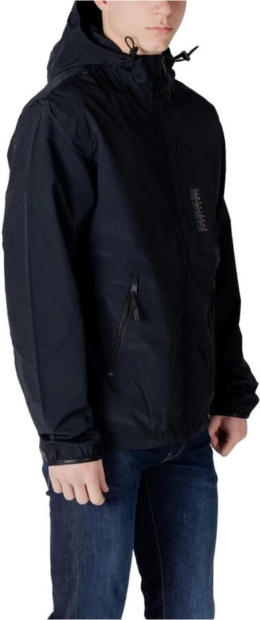 Napapijri Windjack Zwart Logo Print Black Heren - Foto 2