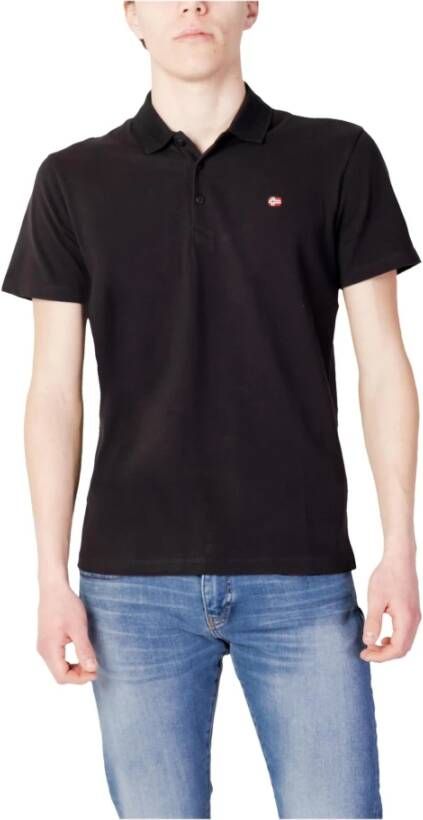 Napapijri Ealis Micro Flag Polo Shirt Black- Heren Black