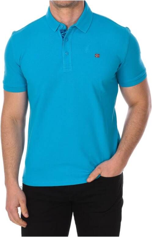 Napapijri Poloshirt Blauw Heren