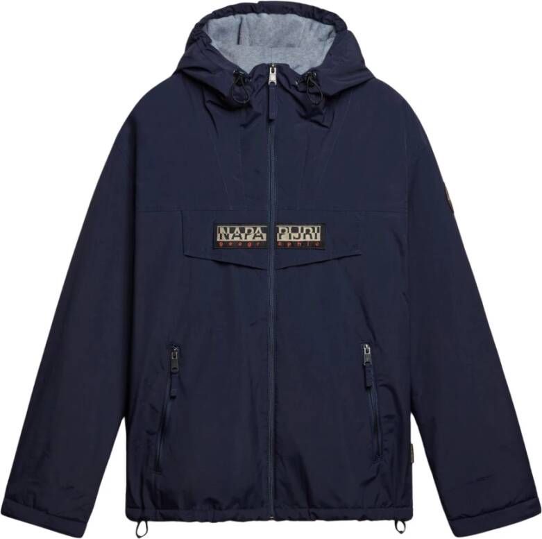 Napapijri Regenwoud Open Hoodie Blauw Heren