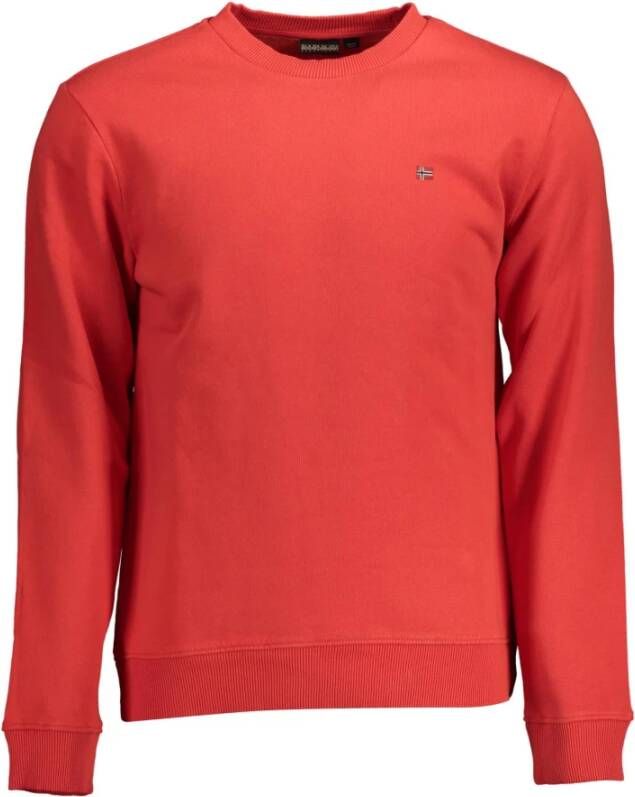 Napapijri Rode Sweatshirt voor Heren met Borduurwerk Rood Heren