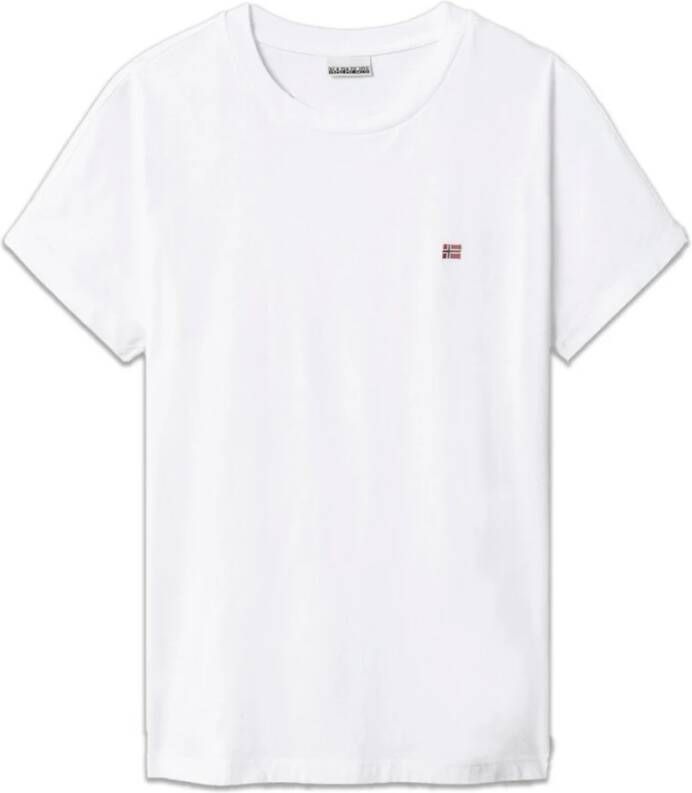 Napapijri Salis Organisch Katoenen T-shirt White Dames