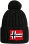 Napapijri Semiury Bobble Hat Black- Black - Thumbnail 2