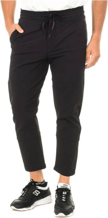 Napapijri Zwarte broek met elastische taille Black Blue Heren
