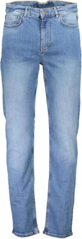 Napapijri Lichtblauwe Katoenen Straight Jeans Blue Heren