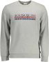 Napapijri Grijs Katoenen Sweatshirt met Iconische Print Gray Heren - Thumbnail 1